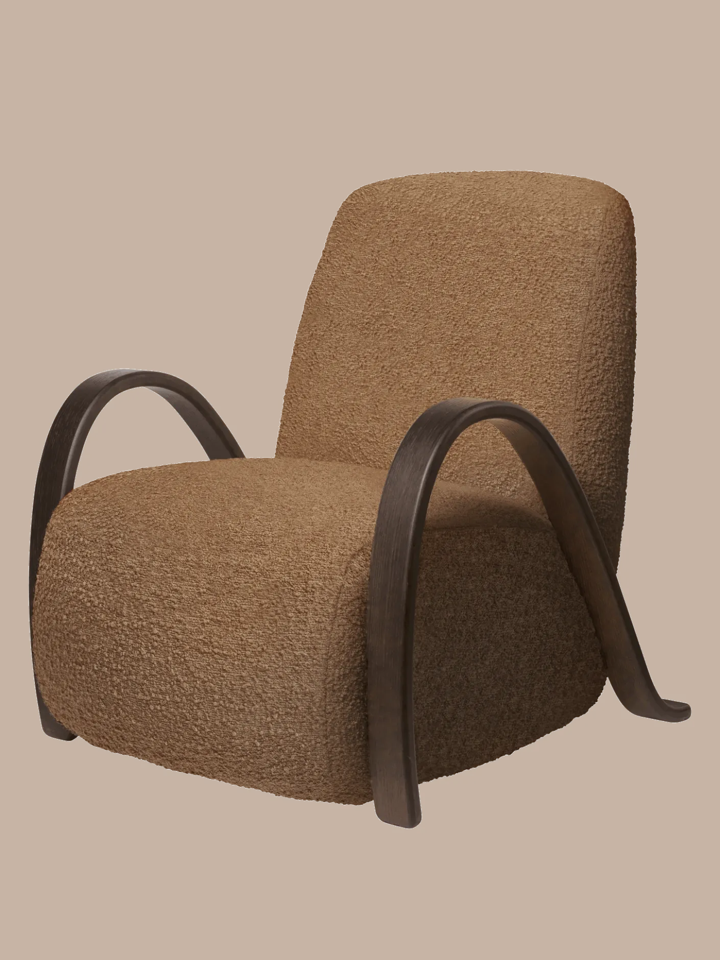 Buur Lounge Chair - Raw Bouclé