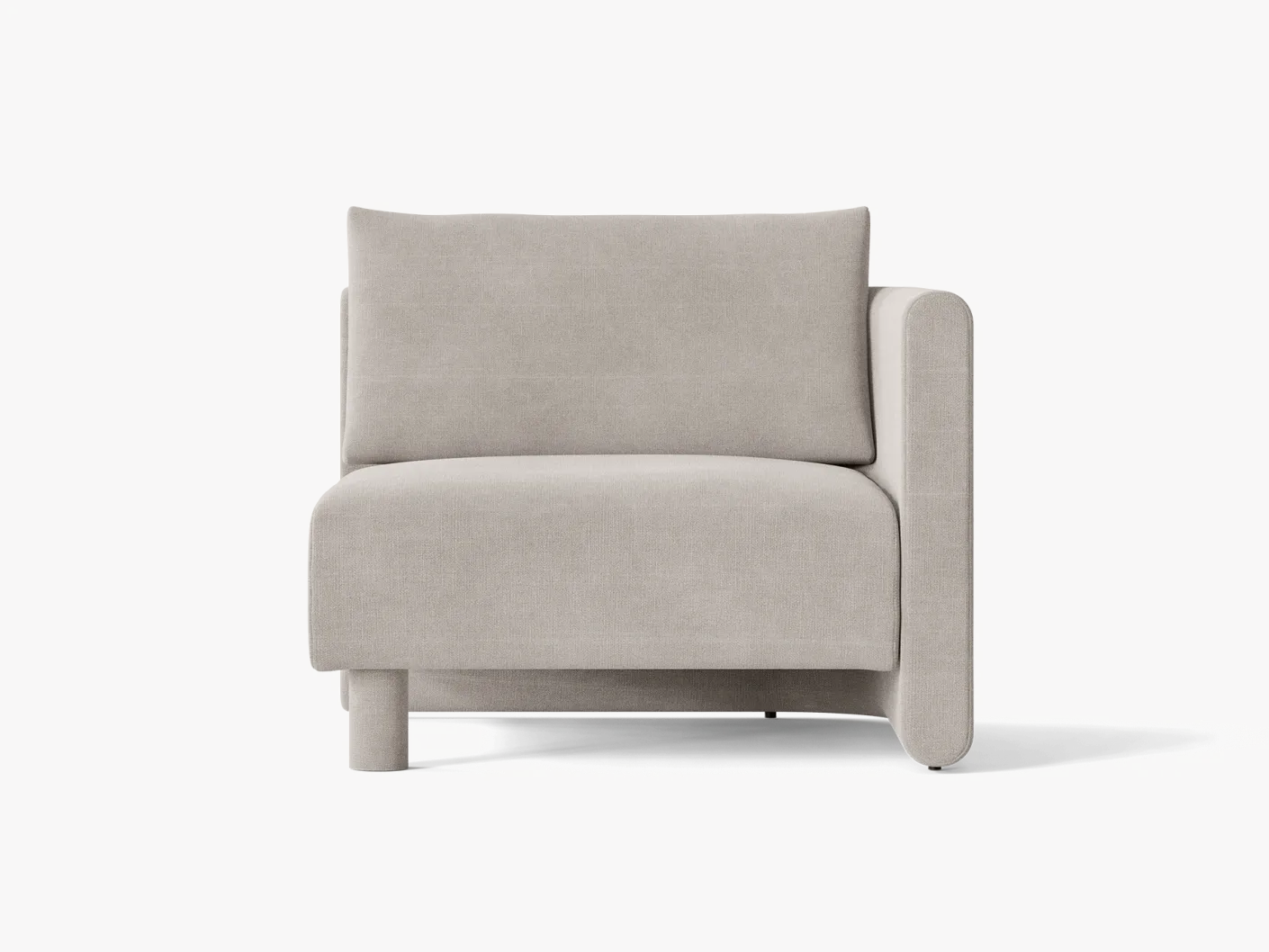 Dase Sofa Armrest Right - Cotton Linen