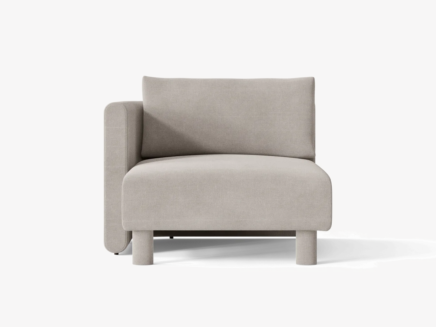 Dase Sofa Chaise Longue Left - Cotton Linen