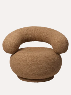 Orbo Lounge Chair - Raw Bouclé