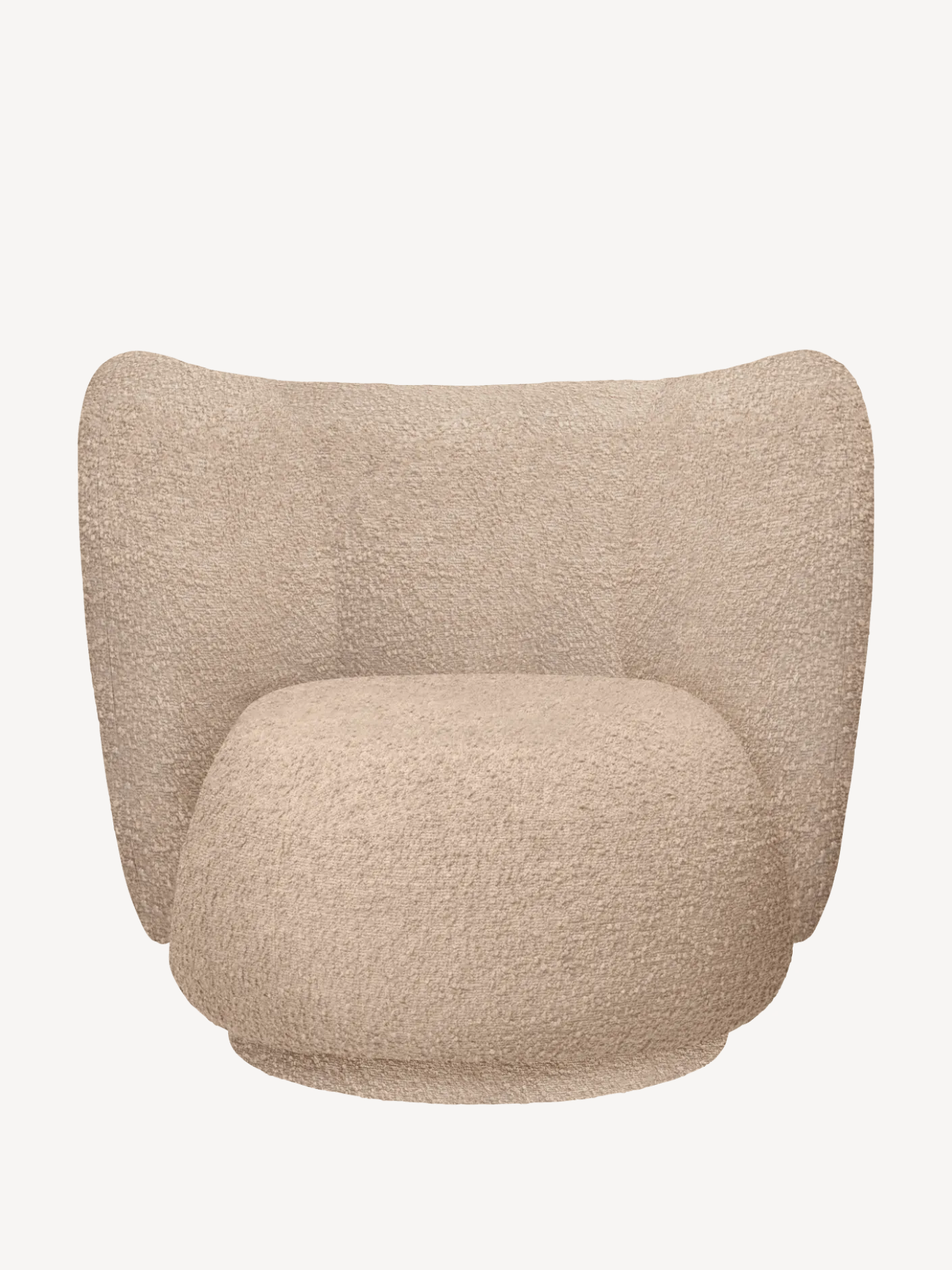 Rico Lounge Chair - Raw Bouclé