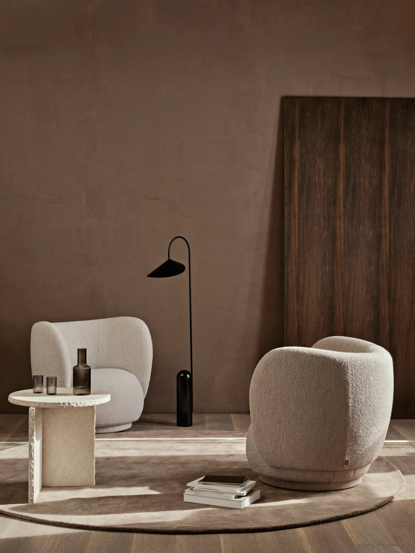 Rico Lounge Chair - Soft Bouclé