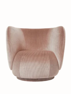 Rico Lounge Chair - Swivel - Devoré Velvet