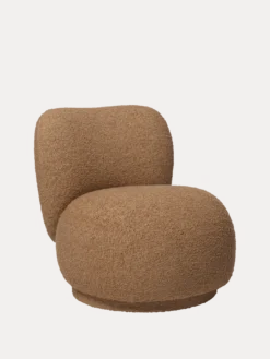 Rico Piccolo Lounge Chair - Swivel - Raw Bouclé